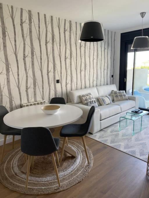 Precioso Apartamento Con Terraza Y Piscina En Portonovo-Sanxenxo Exterior photo