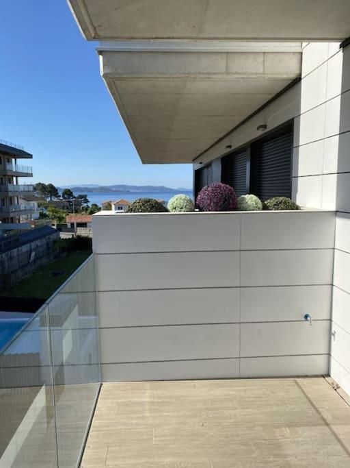Precioso Apartamento Con Terraza Y Piscina En Portonovo-Sanxenxo Exterior photo